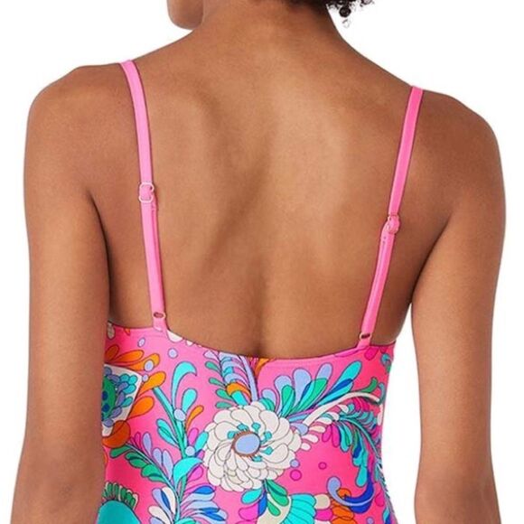 Kate Spade Cinch Front Underwire One Piece Swimsuit - Picture 4 of 12